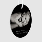 Baby First Christmas Winter Snowflakes Photo Naiss (devant)