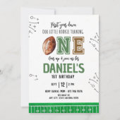Baby first Football Anniversaire Fête Invitation T (Devant)