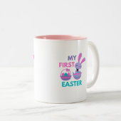 Baby First Paster Funny Rabbit Café Mug (Devant droit)