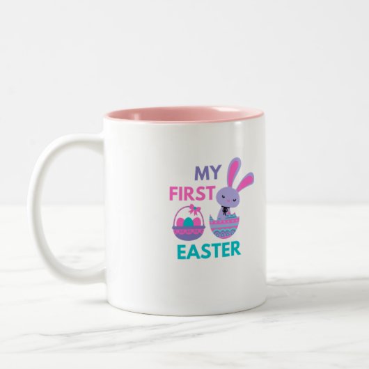 Baby First Paster Funny Rabbit Café Mug (Gauche)