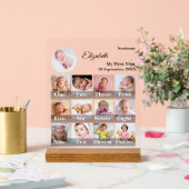 Baby First Year 12 Month Photo Collage  Milestone (Mariage)