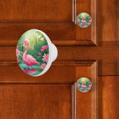 Baby Flamingo Keramische Knop