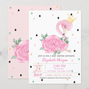 Baby Flamingo, Sterren, Prinses Baby Borrel Kaart
