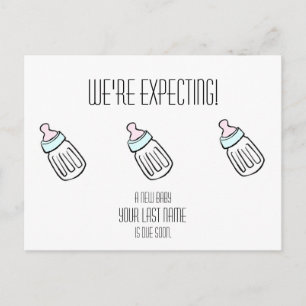 Baby Fles Briefkaart