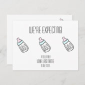 Baby Fles Briefkaart (Voorkant / Achterkant)