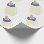 Baby fles cadeaupapier (Hoek)