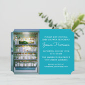 Baby fles champagne koelkast kaart (Staand voorkant)