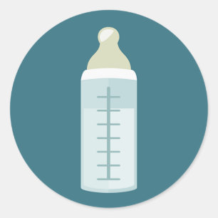 Baby fles ronde sticker