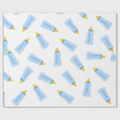Baby flessenpakpapier cadeaupapier (Vlak)