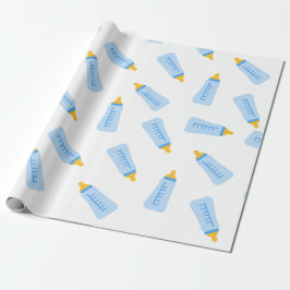 Baby flessenpakpapier cadeaupapier