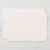 Baby Floral Baptism Invitation Kaart (Achterkant)