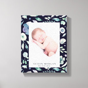 baby florfoto bergzomer canvas afdruk