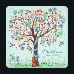 Baby Flower Tree of Life | Faire-part de naissance<br><div class="desc">Cartita design ©2015 Tous droits réservés N'hésitez pas à modifier ou ajouter du texte ! J'espère que vous apprécierez mes illustrations ! Cherchez votre carte faire-part de naissance préférée dans mon magasin !</div>