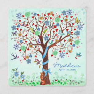 Baby Flower Tree of Life   Faire-part de naissance