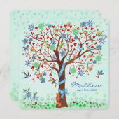 Baby Flower Tree of Life | Faire-part de naissance (Devant / Derrière)