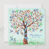 Baby Flower Tree of Life | Faire-part de naissance (Devant)
