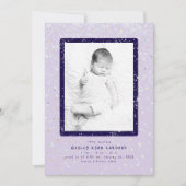 Baby Flurry | Faire-part de naissance vertical (Devant)