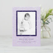 Baby Flurry | Faire-part de naissance vertical (Debout devant)