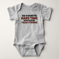 Baby Fly Fishing Jersey Bodysuit Shirt