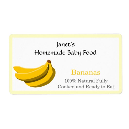 Baby Food Jar label (Voorkant)