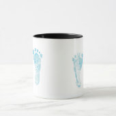 Baby foot print mug mok (Midden)