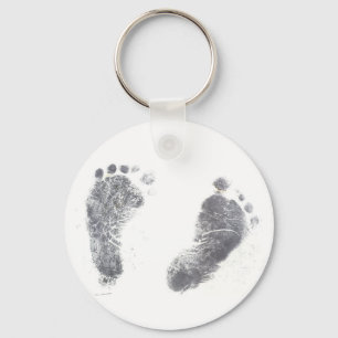 Baby Foot prints Sleutelhanger