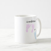 Baby Footprint Grandfather To be Announance Koffiemok (Voorkant rechts)