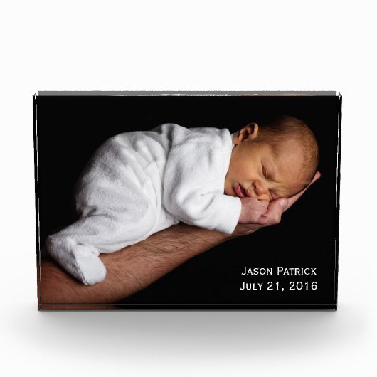 Baby foto acryl fotoblok (Voorkant)