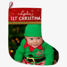Baby Foto Baby eerste Kerstmis