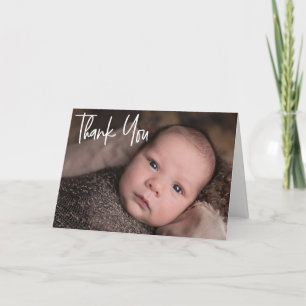 Baby Foto Bedankt Script Geboorte Aankondiging