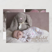 Baby Foto Collage Birth Announouncement Script Aankondiging (Voorkant / Achterkant)