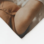 Baby Foto Collage Keepomwille Naam Geboortedatum Fleece Deken (Hoek)