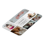 Baby Foto Collage Keepomwille Naam Geboortedatum Magneet (Linkerzijde)