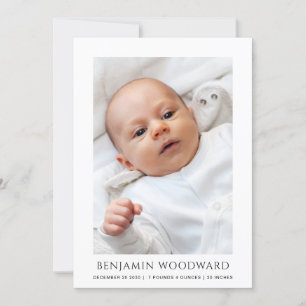 Baby Foto geboorteaankondiging
