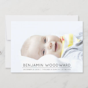 Baby Foto geboorteaankondiging