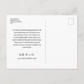 Baby Foto Geboorteaankondiging Liefde en Bedankt Briefkaart (Achterkant)