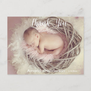 Baby Foto: Je aankondiging Briefkaart