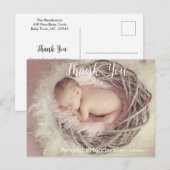 Baby Foto: Je aankondiging Briefkaart (Voorkant / Achterkant)