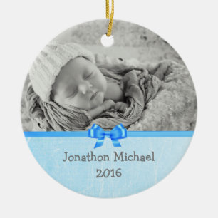 Baby Foto Keepsakes Ornament voor Baby Boy