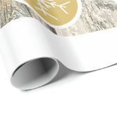 Baby Foto met kerstfeestdag PEACE JOY Cadeaupapier (Rol Hoek)