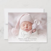 Baby Foto Sip'n'See Uitnodiging Aankondiging (Voorkant)