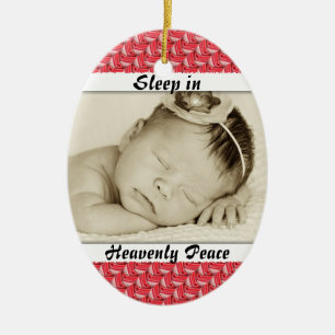 Baby Foto Slaap in Hemelse Vrede Ornament