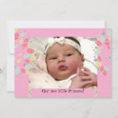 Baby Foto van de wervelkolom Aankondiging (Achterkant)