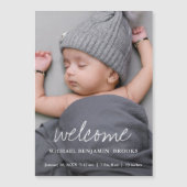 Baby Fotoaankondiging Magnet (Voorkant)