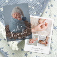 Baby Fotocollage Moderne Geboorte