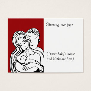 Baby fotokaart visitekaartjes