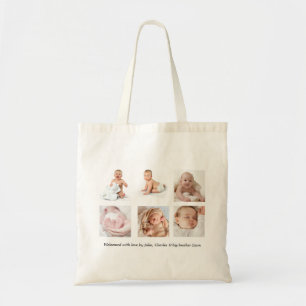 Baby Fotosamenstelling Boodschappentas Tote Bag