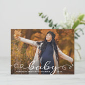 Baby | Fotozwangerschapsaankondiging Aankondiging (Staand voorkant)