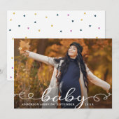 Baby | Fotozwangerschapsaankondiging Aankondiging (Voorkant / Achterkant)