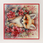 Baby Fox Christmas Large Square Legpuzzel (Horizontaal)